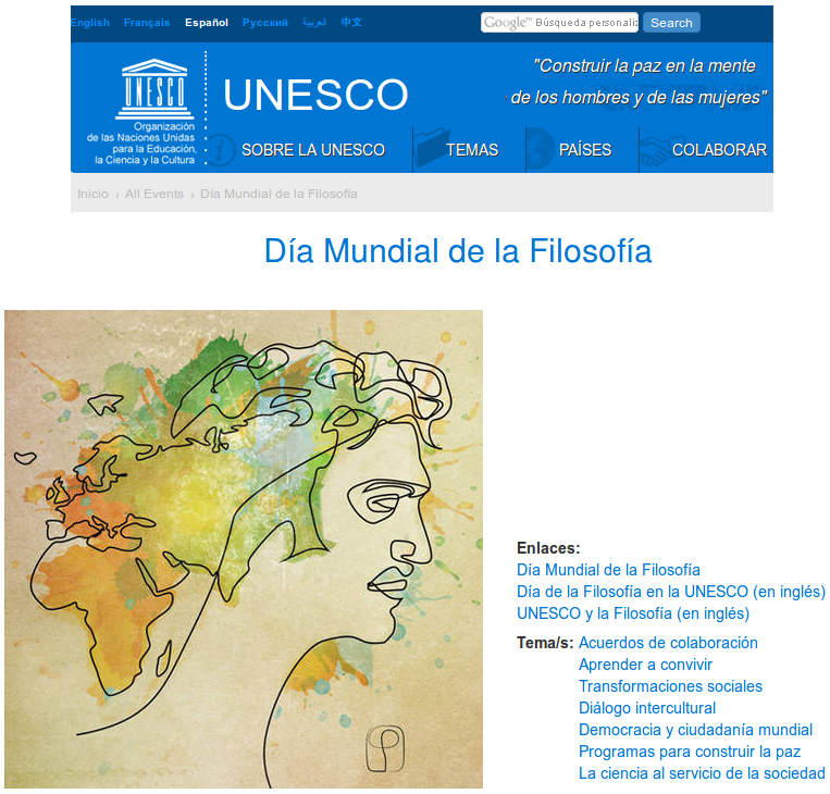 Dia Mundial Filosofia UNESCO
